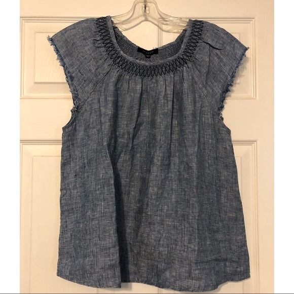 Sanctuary “Girly Vintage” Chambray Top EUC - Picture 3 of 7